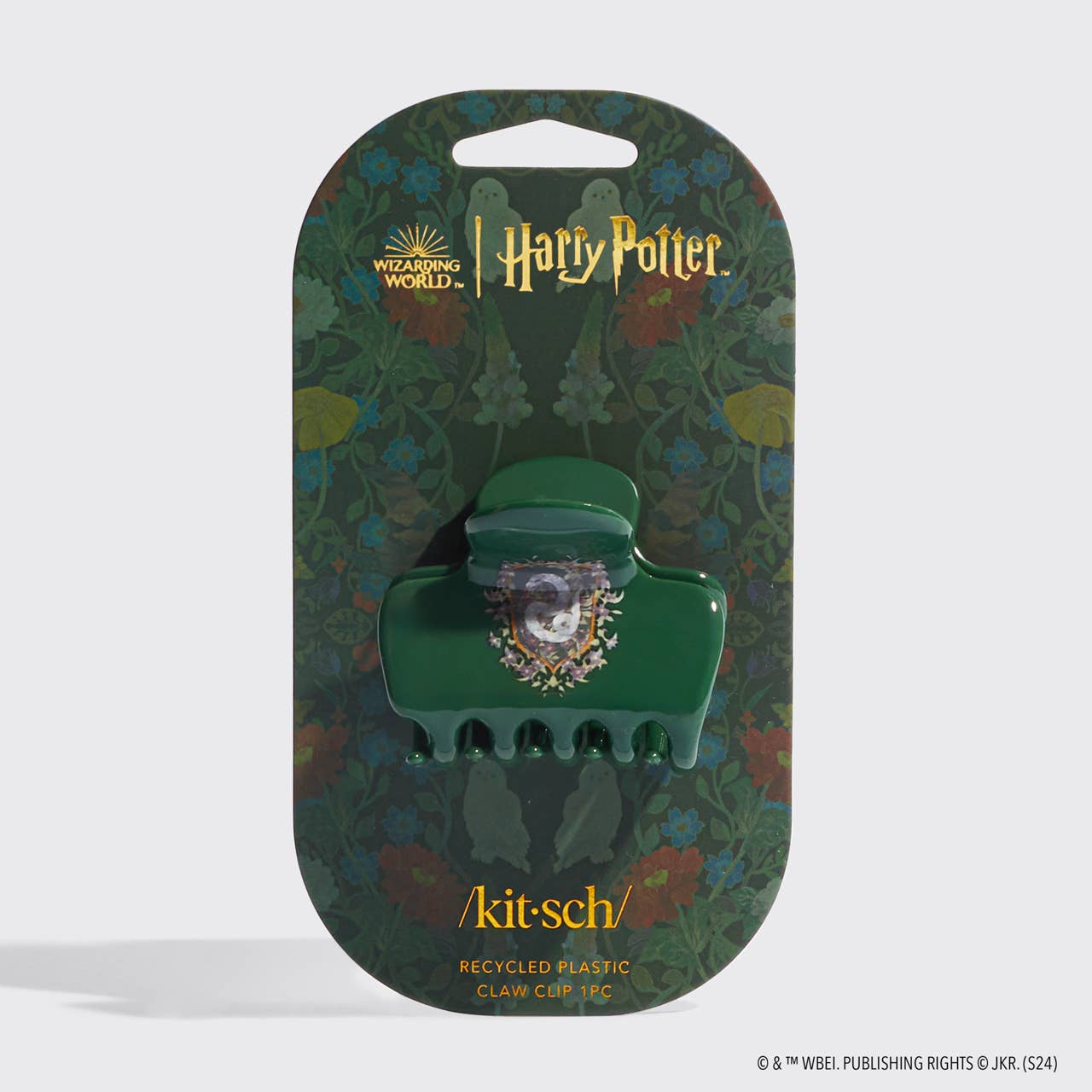 KITSCH - Harry Potter x Kitsch Recycled Cloud ClawClip 1pc-Slytherin