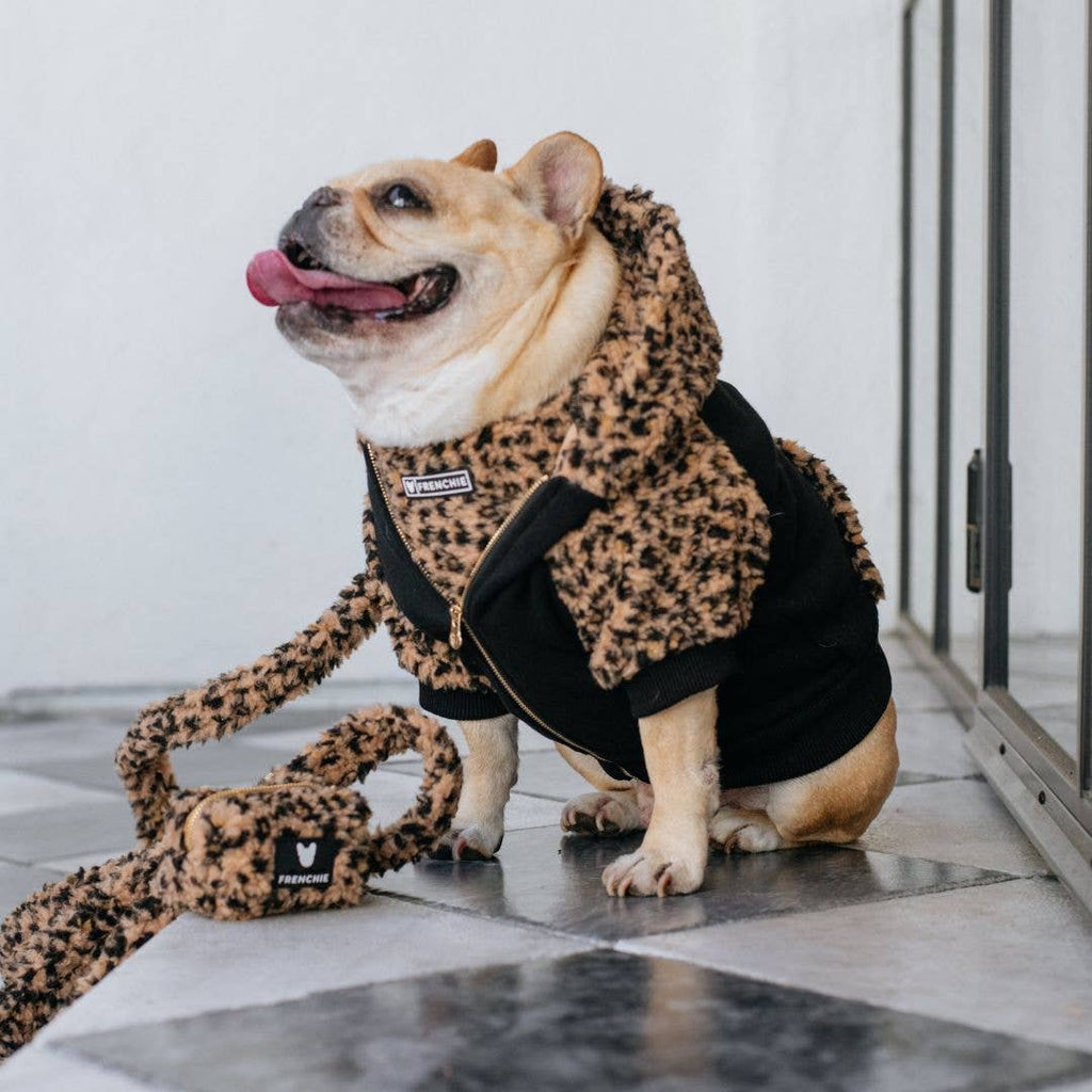 Frenchie - Frenchie Dog Hoodie - Teddy Leopard