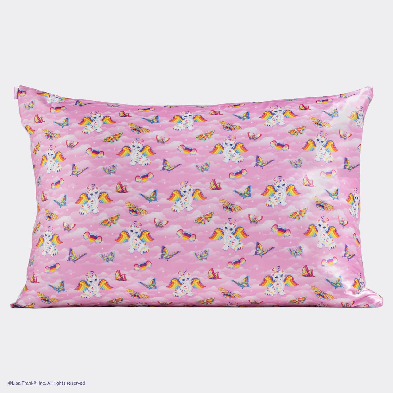 KITSCH - Lisa Frank x Kitsch Standard Satin Pillowcase - Angel Kitty™ in