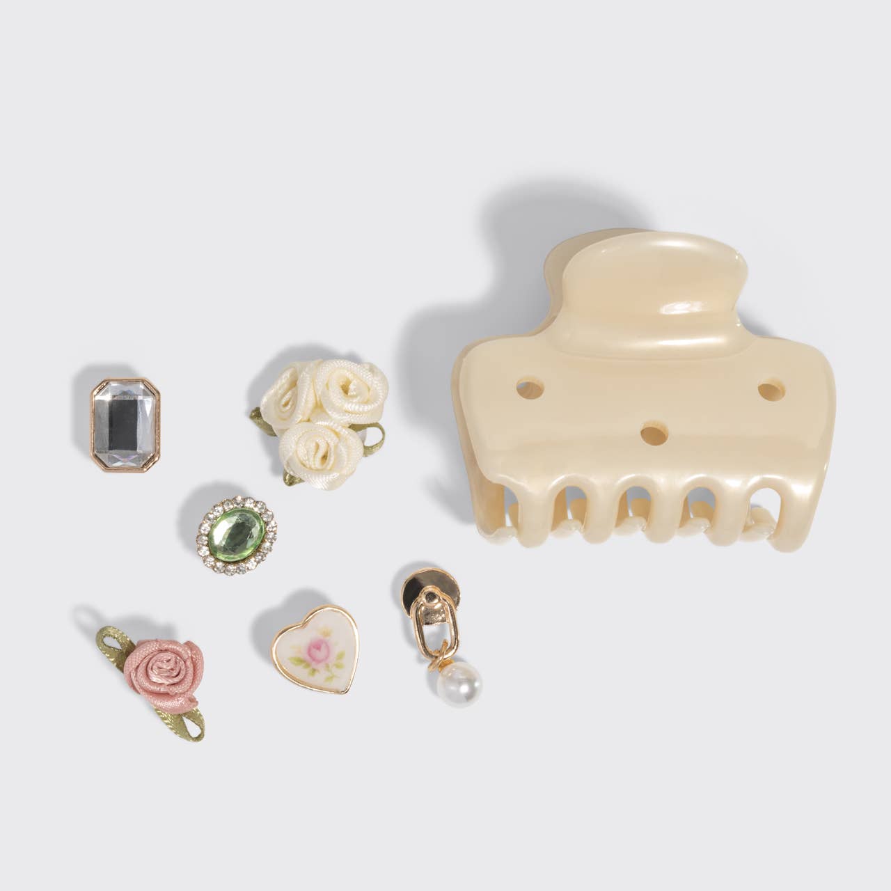 KITSCH - KitschPop™️ Cloud Clip 7pc Set Vintage - Pearlized Cream