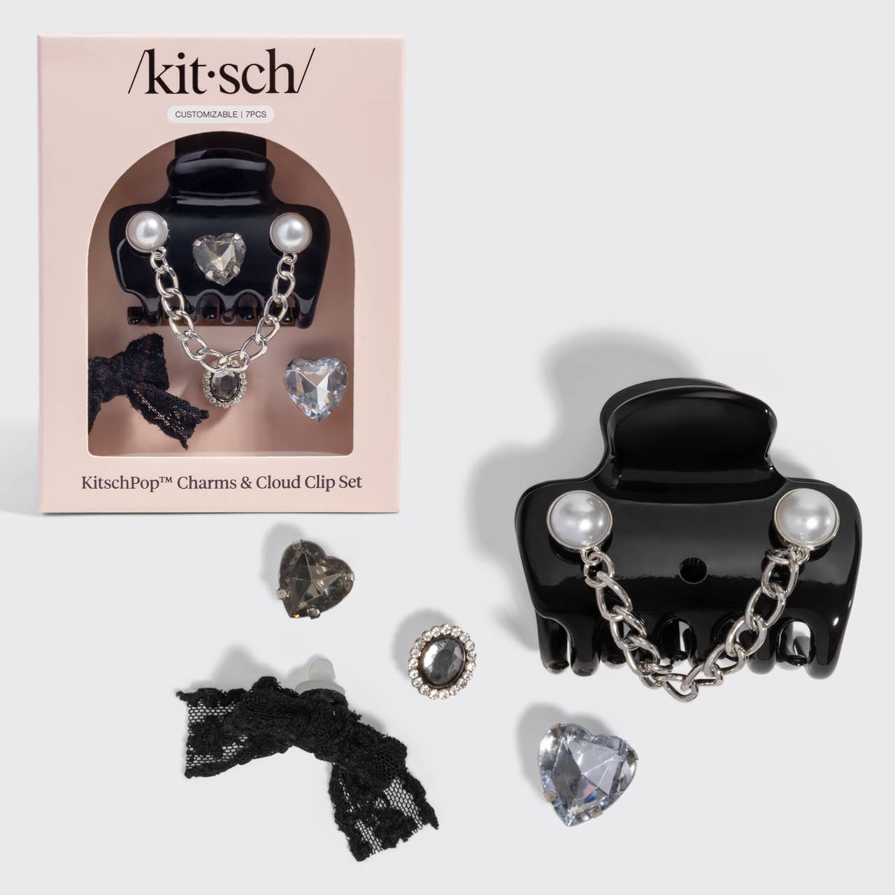 KITSCH - KitschPop™️ Cloud Clip 7pc Set Vintage- Black
