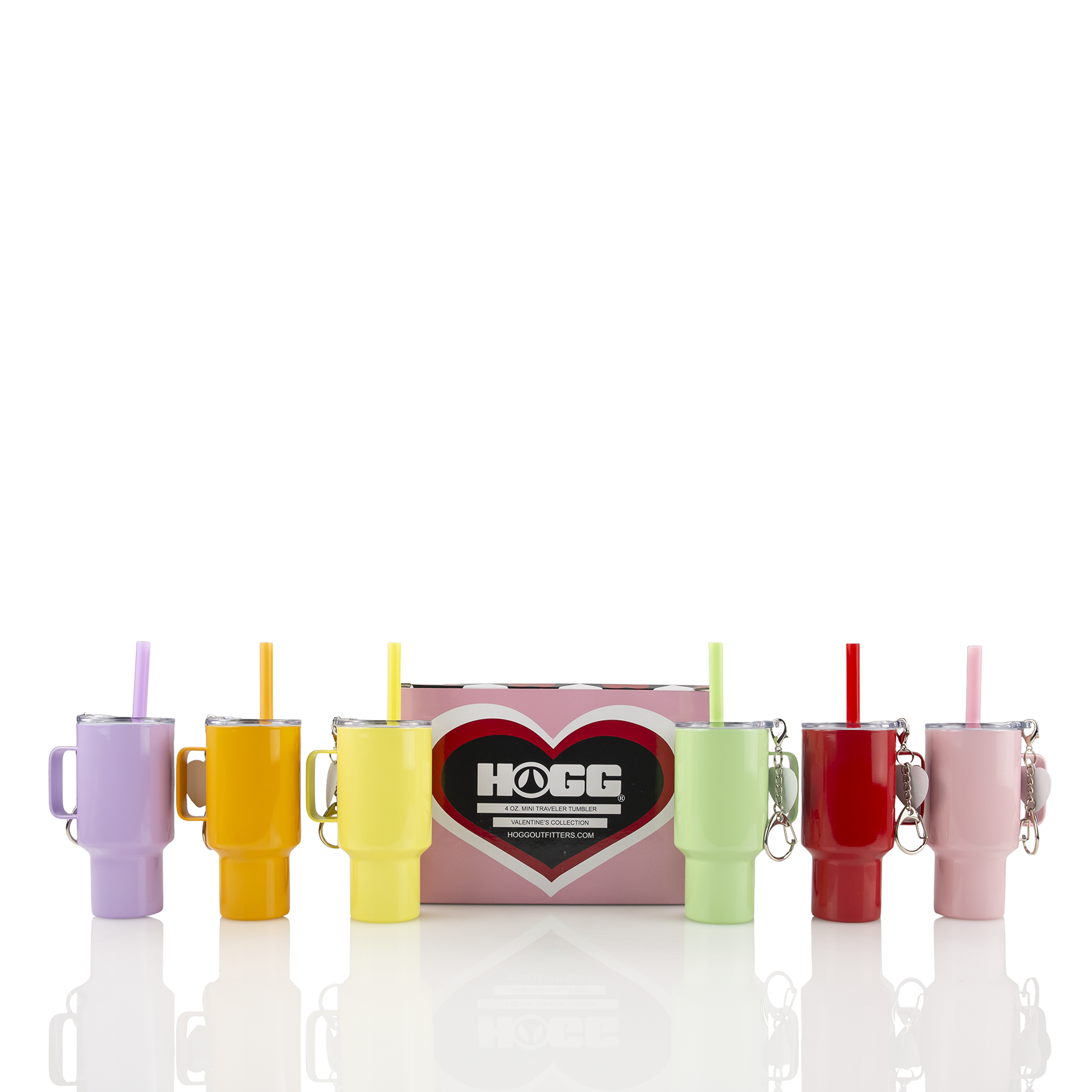 Hogg Outfitters - 4oz SUBLIMATION MINI TRAVELER (6 Pack) - VALENTINE'S DAY