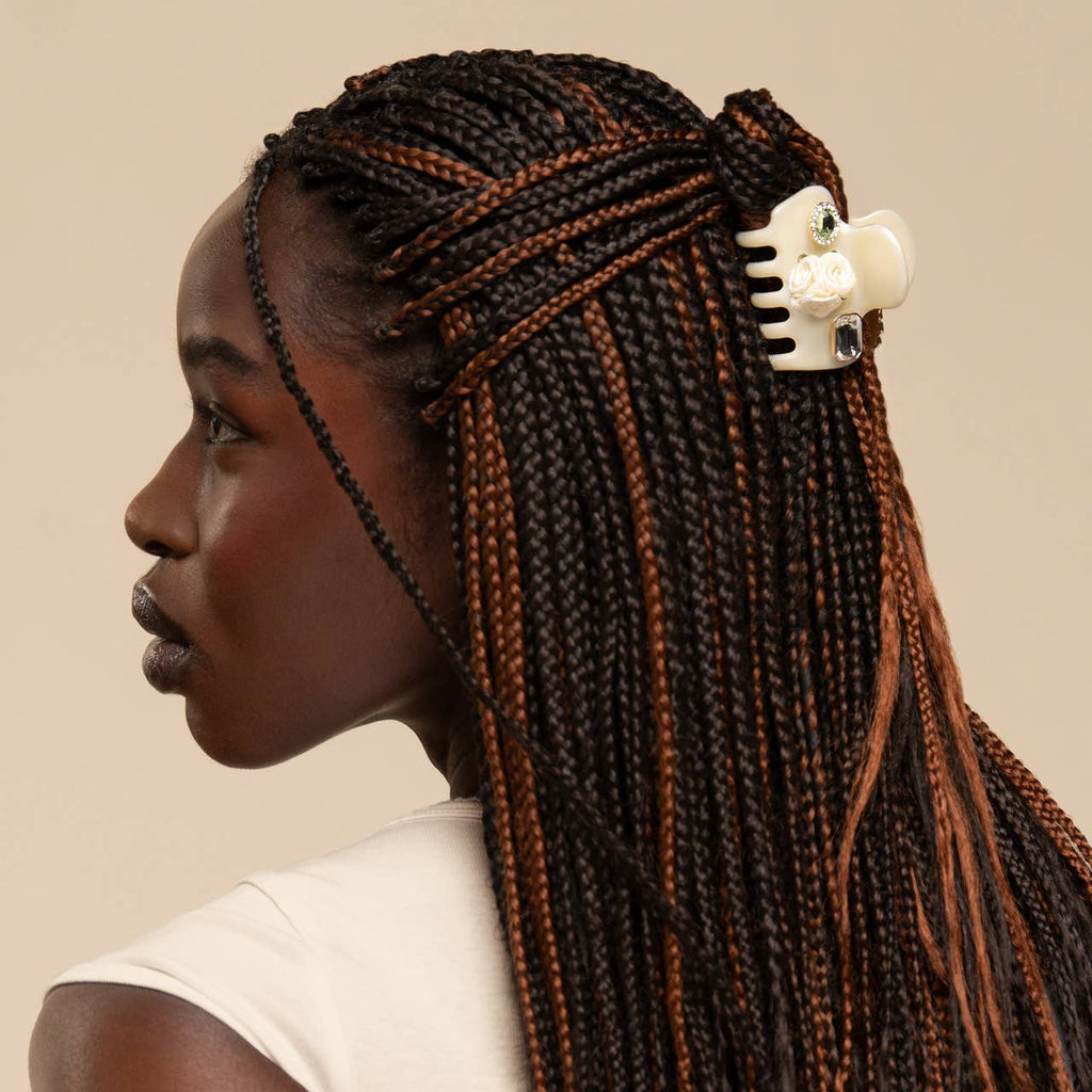 KITSCH - KitschPop™️ Cloud Clip 7pc Set Vintage - Pearlized Cream