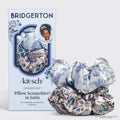 KITSCH - Bridgerton x Kitsch Satin Pillow Scrunchies® in Toile in Bloom