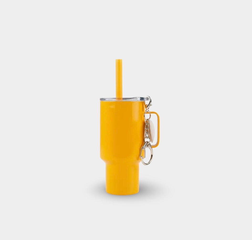4 oz Mini Travel Tumbler Keychain | Mini Stanley Style Cup | Personalized Mini Tumbler | Tiny Shot Cup | Cute Gift | Backpack Charm