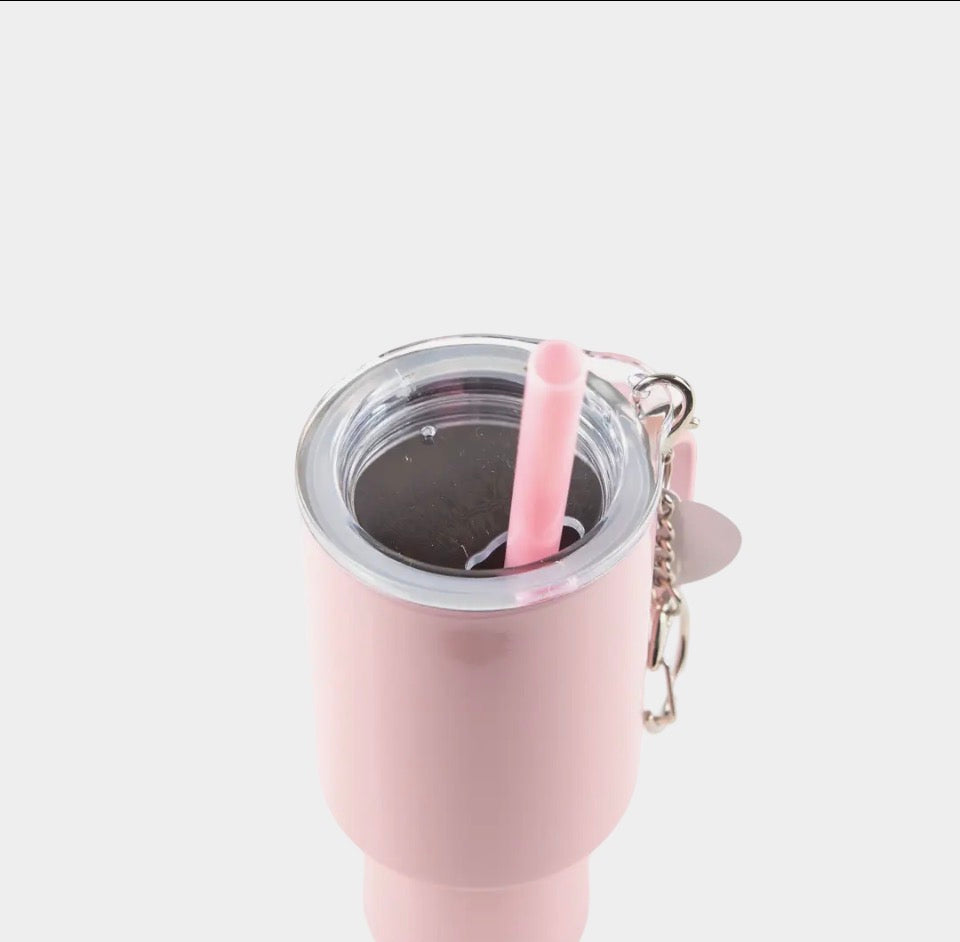 4 oz Mini Travel Tumbler Keychain | Mini Stanley Style Cup | Personalized Mini Tumbler | Tiny Shot Cup | Cute Gift | Backpack Charm