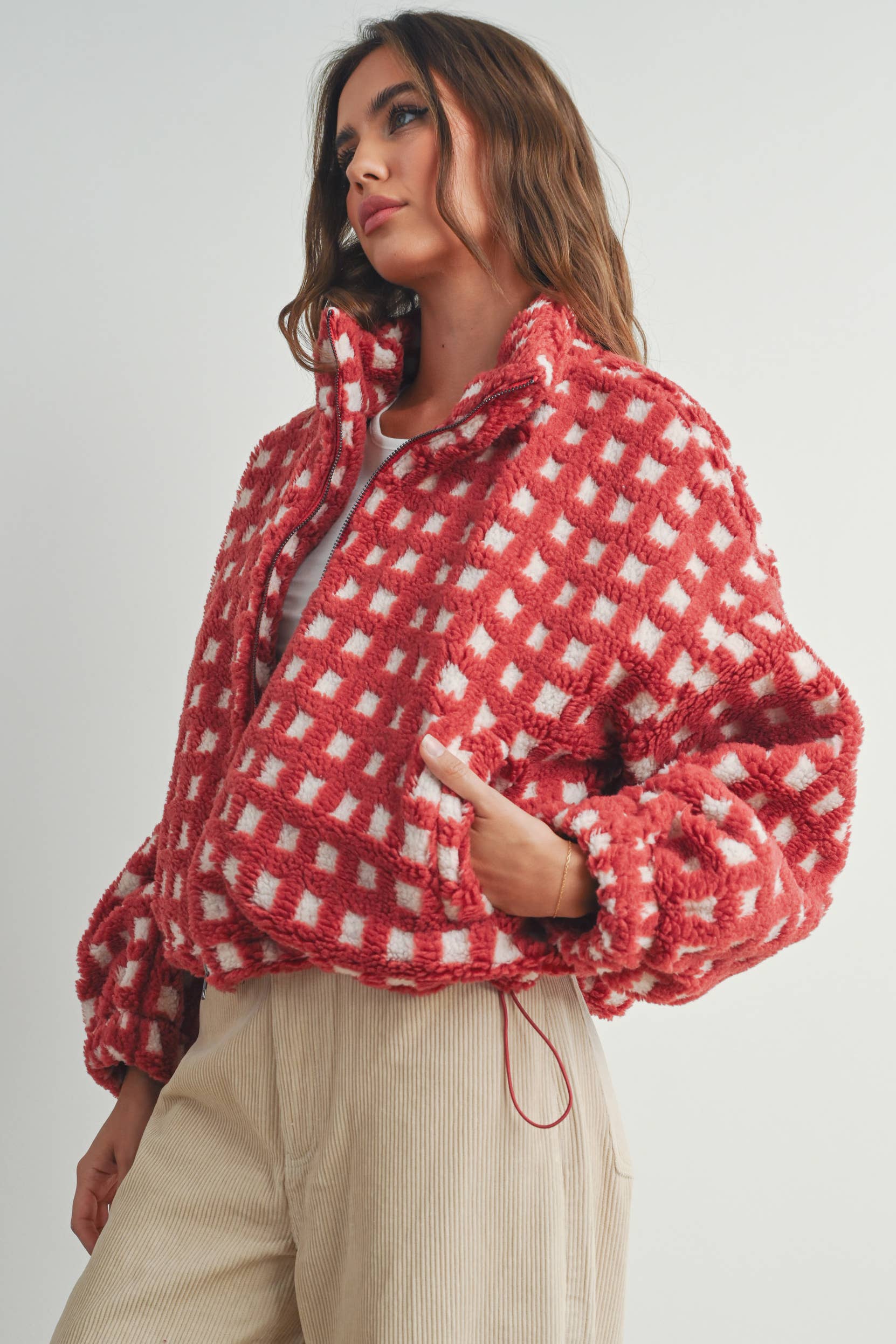 Fuzzy Sherpa Jacket