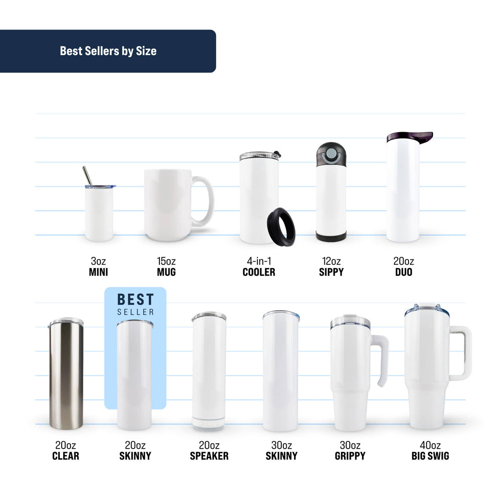 Hogg Outfitters - 30oz STRAIGHT SUBLIMATION SKINNY TUMBLER