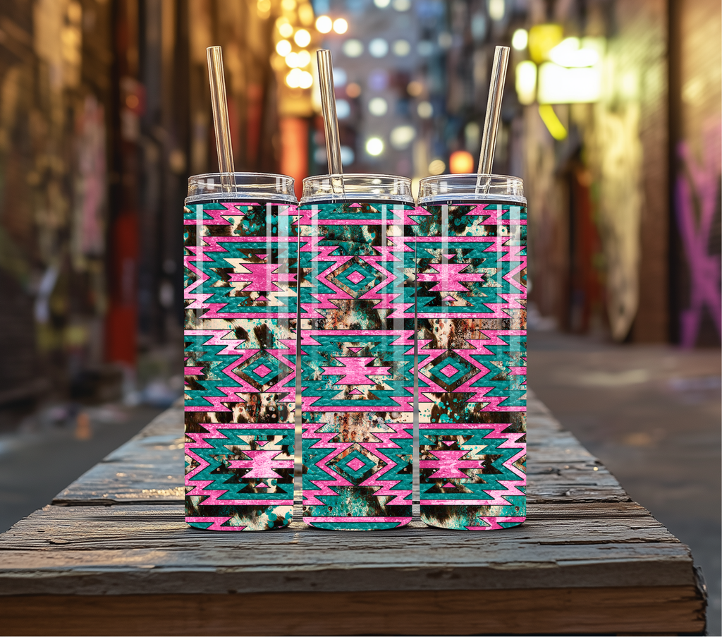 Stainless Steel 20oz Tumblers w/Straw