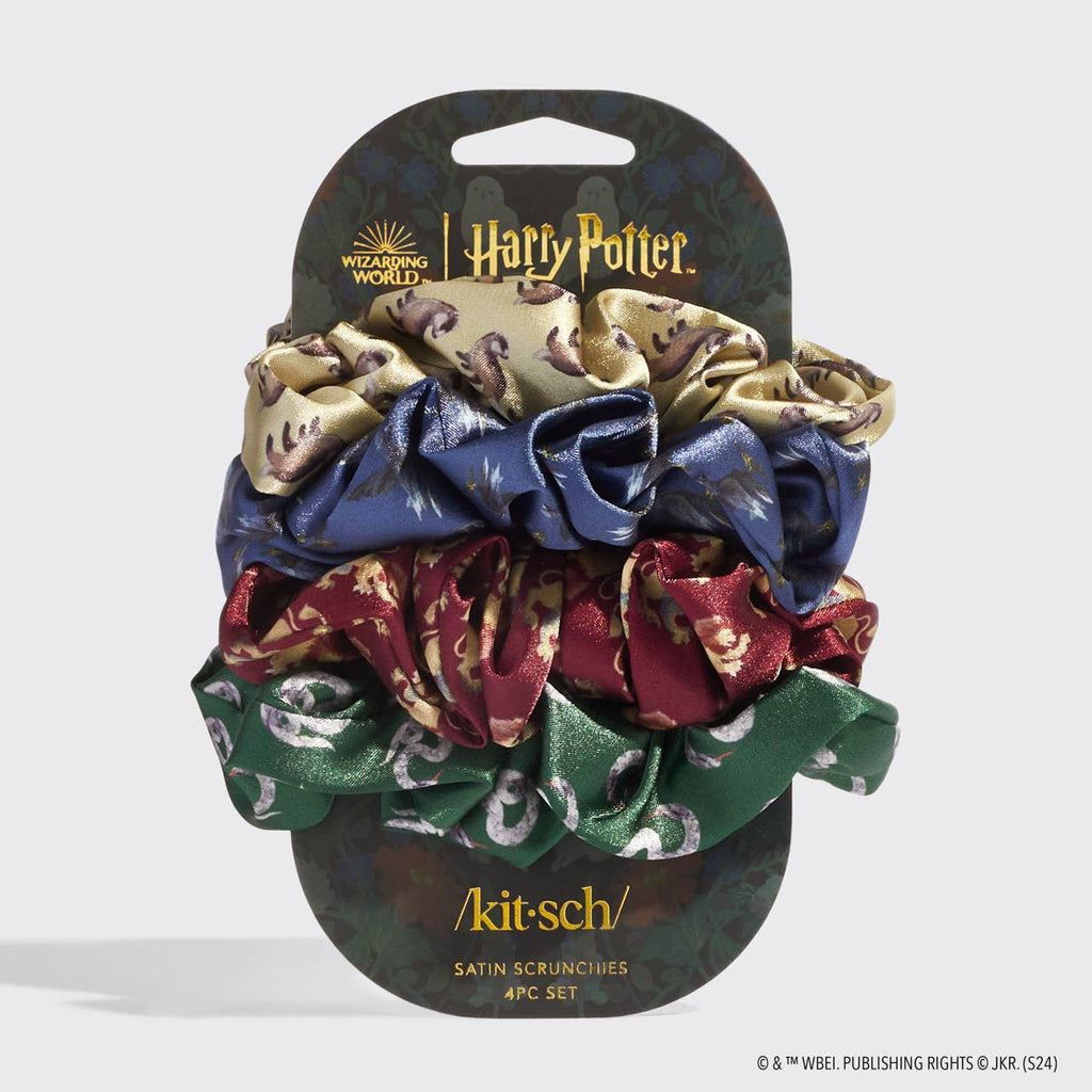 KITSCH - Harry Potter x Kitsch Satin Sleep Scrunchies 4pc Set
