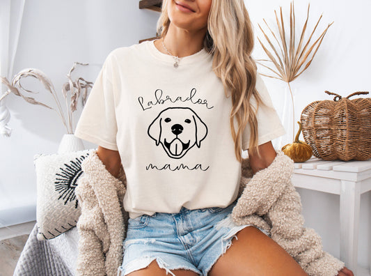 Labrador Retriever Dog Mom Comfort Colors T Shirt