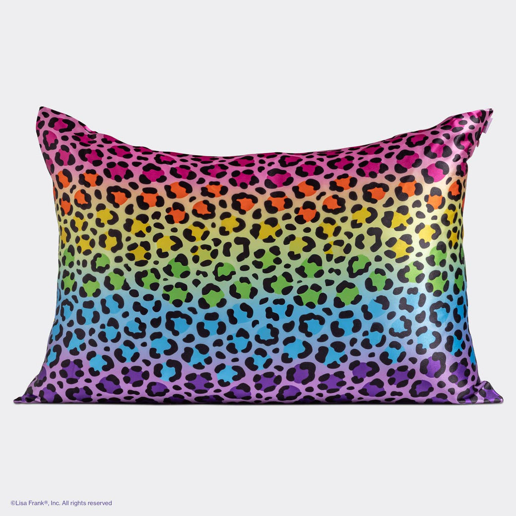 KITSCH - Lisa Frank x Kitsch Standard Satin Pillowcase - Rainbow Leopard no