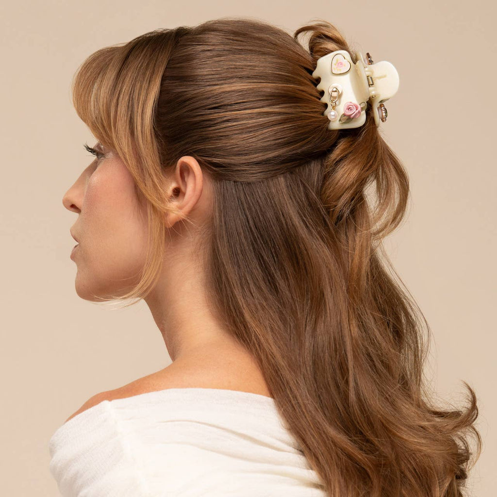 KITSCH - KitschPop™️ Cloud Clip 7pc Set Vintage - Pearlized Cream