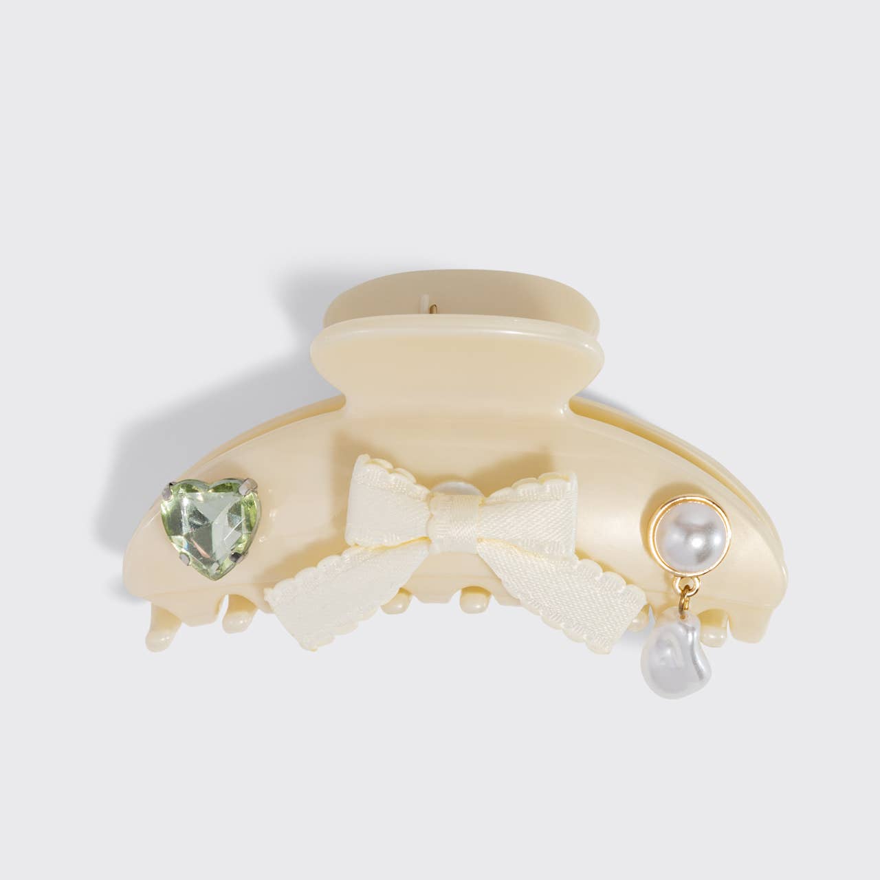 KITSCH - KitschPop™️Curved Claw Clip 7pc Set Vintage- Pearlized Cream