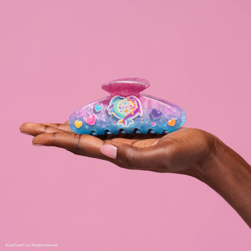 KITSCH - Lisa Frank x Kitsch Glitter Claw Clip in Dancing Dolphins™