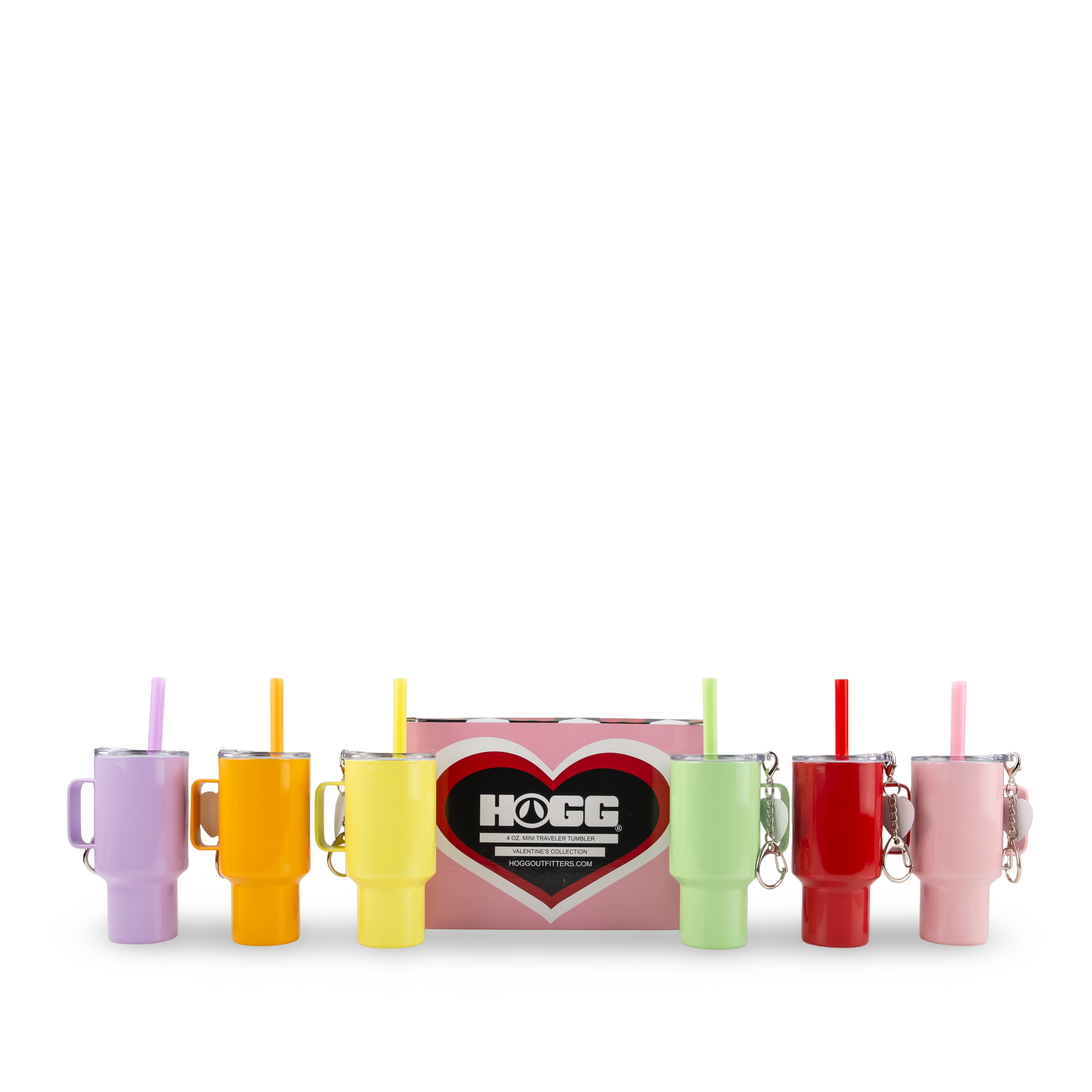 Hogg Outfitters - 4oz SUBLIMATION MINI TRAVELER (6 Pack) - VALENTINE'S DAY