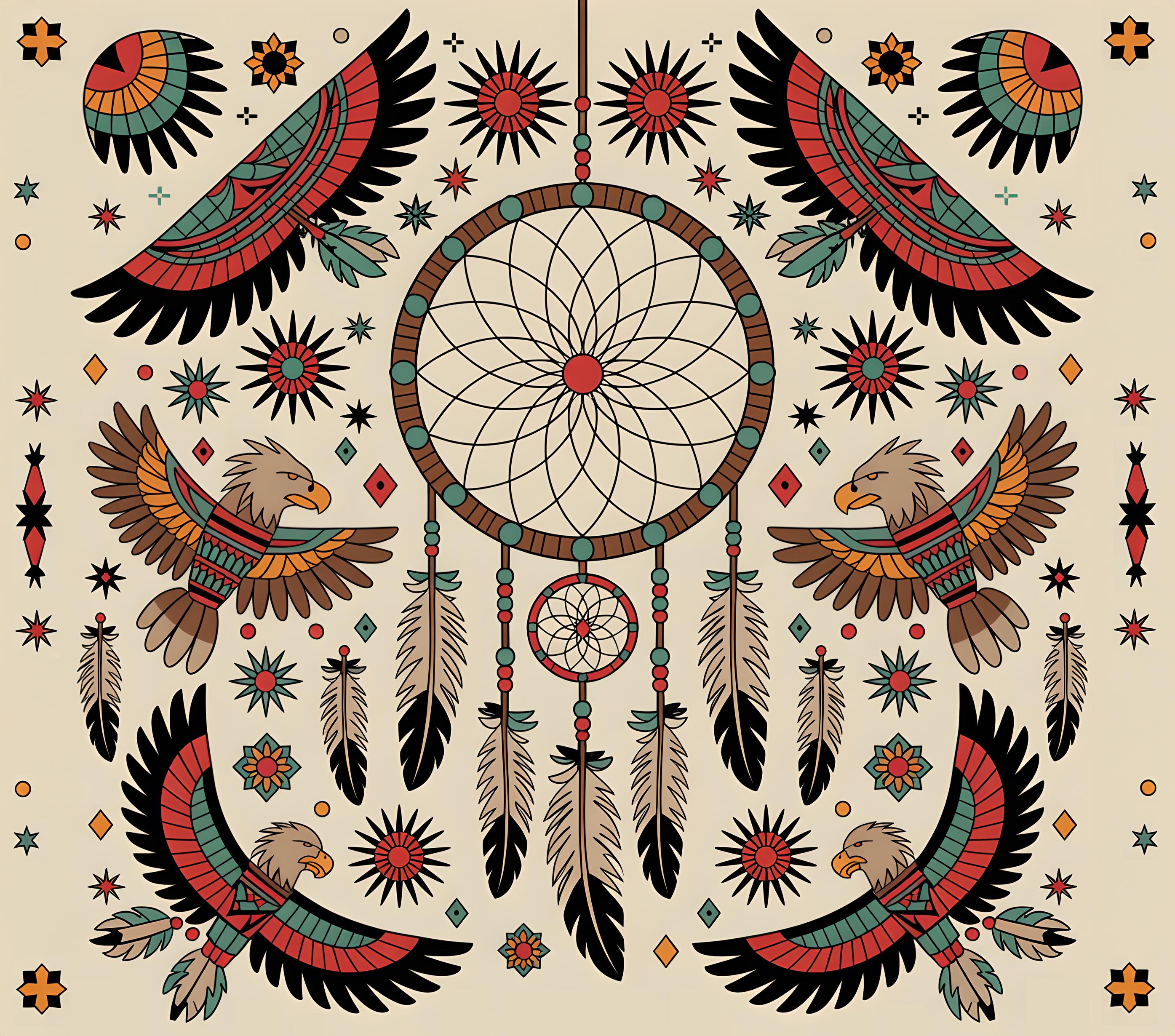 Traditional Tattoo Inspired Native American Stainless Steel Tumbler