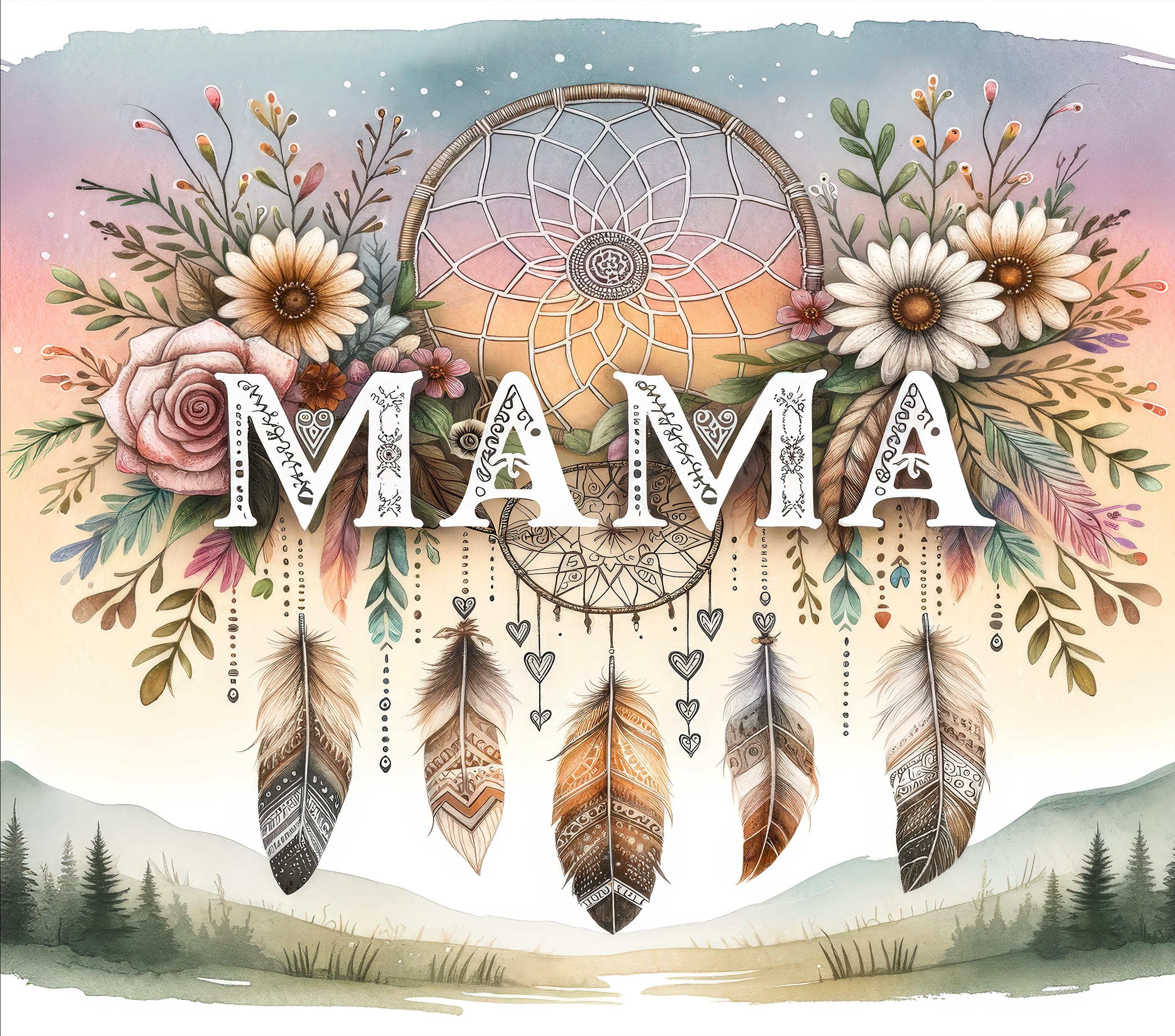 Boho Mama Stainless Steel Tumbler