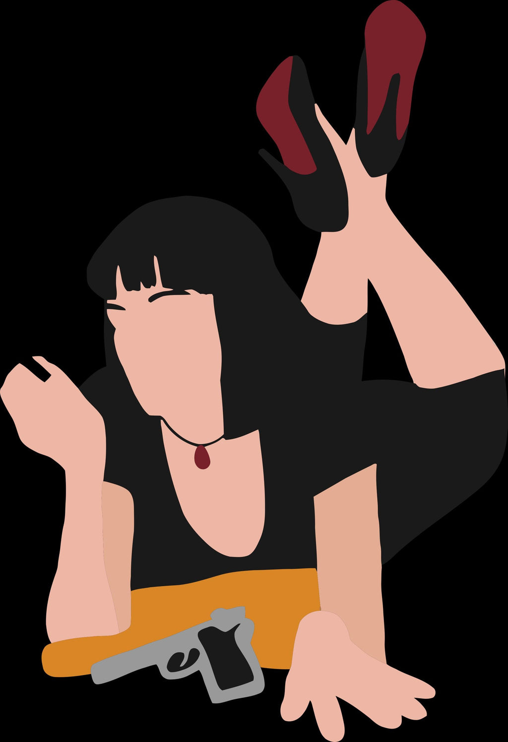 Pulp Fiction Mia Wallace Sticker