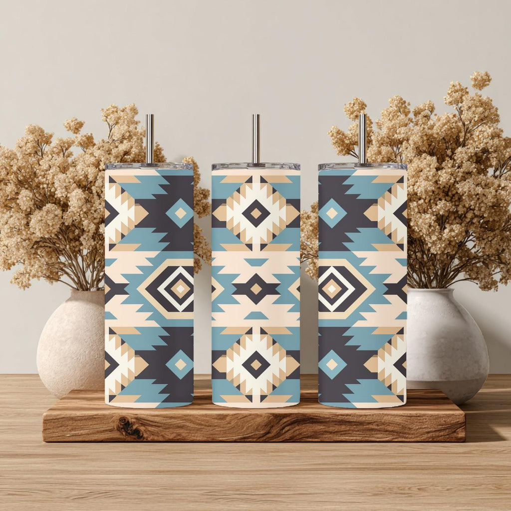 Southwestern Aztec Skinny Tumbler – 20 oz Stainless Steel Tumbler