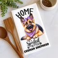 Home of a Spoiled Rotten German Shepherd Tea Towel – German Shepherd Lover Kitchen Towel