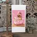 French Bulldog Spa Day Waffle Towel