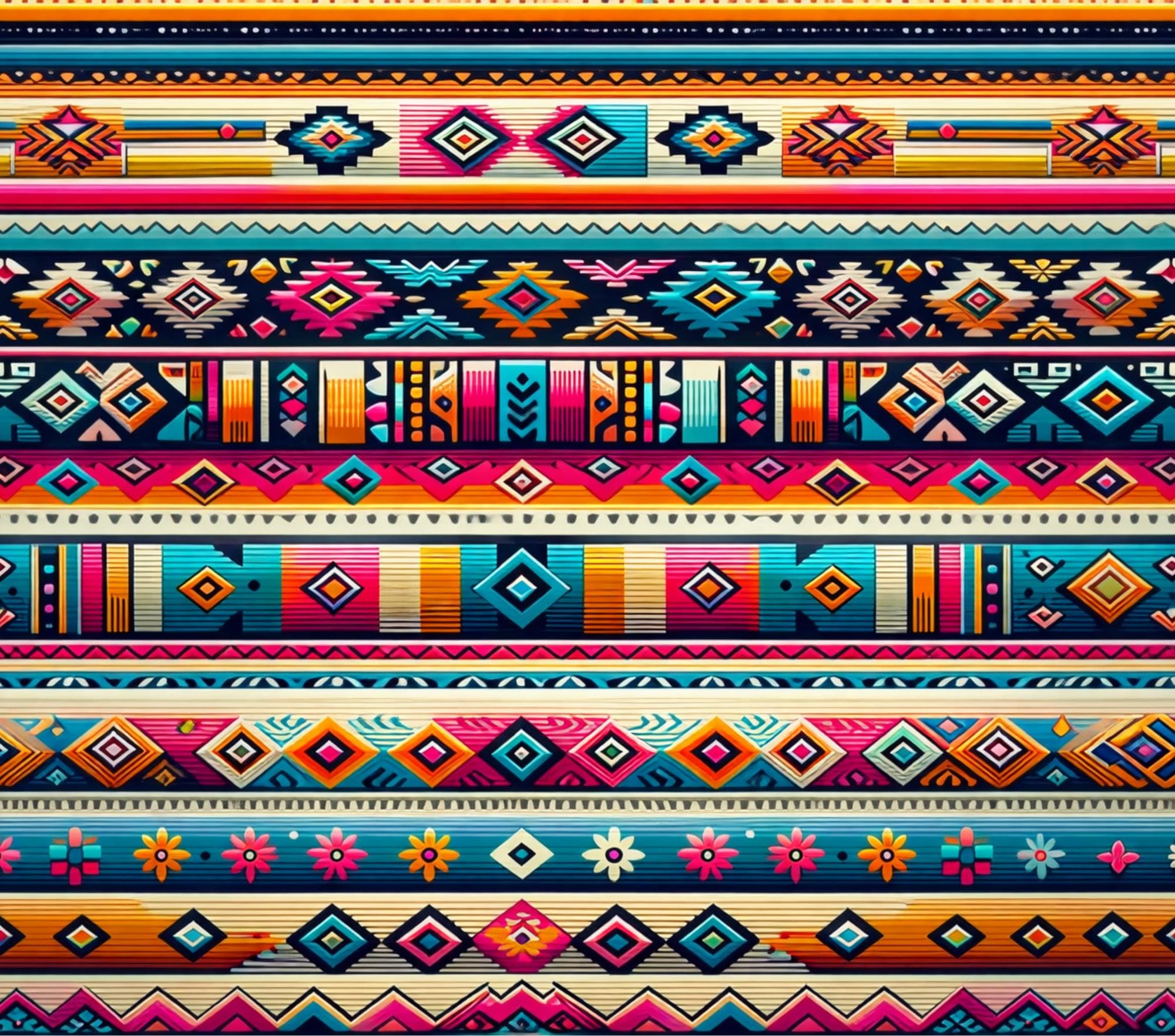 Southwestern Aztec Coffee Mug | Western Boho Mug | Native-Inspired Coffee Cup | Colorful Geometric Mug