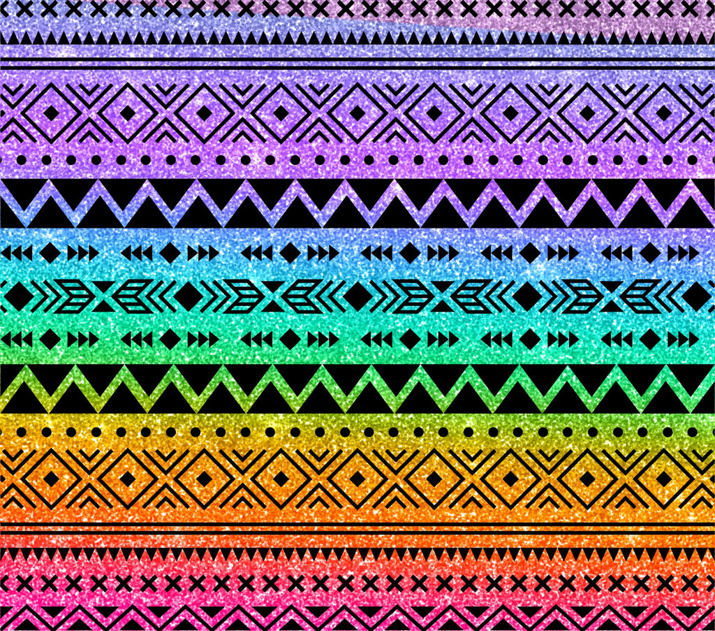Rainbow Tribal Inspired Stainless Steel Tumbler