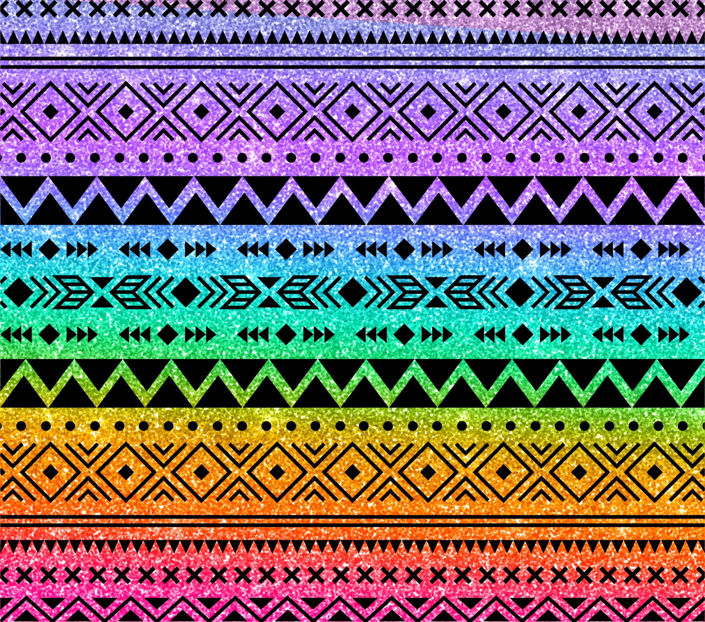 Rainbow Tribal Inspired Stainless Steel Tumbler