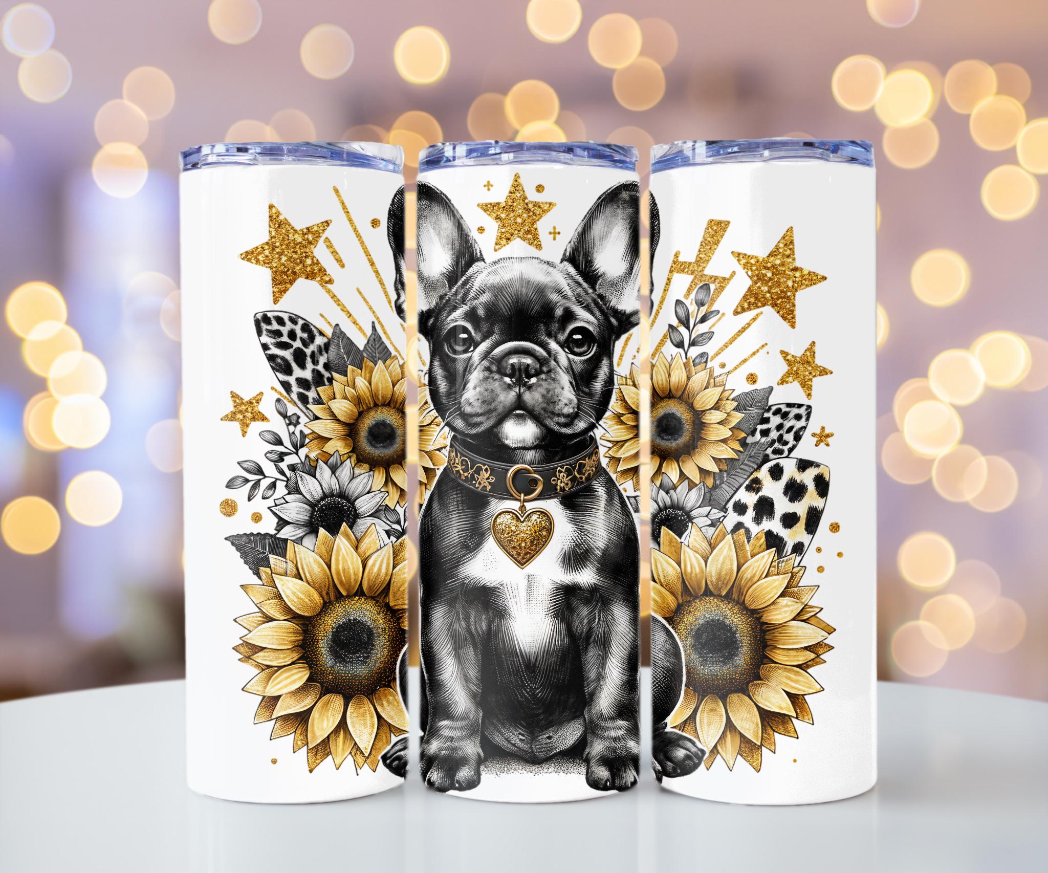 French Bulldog Sunflower Mug