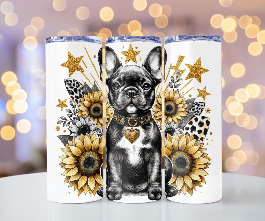 French Bulldog Sunflower Tumbler – Etsy Description
