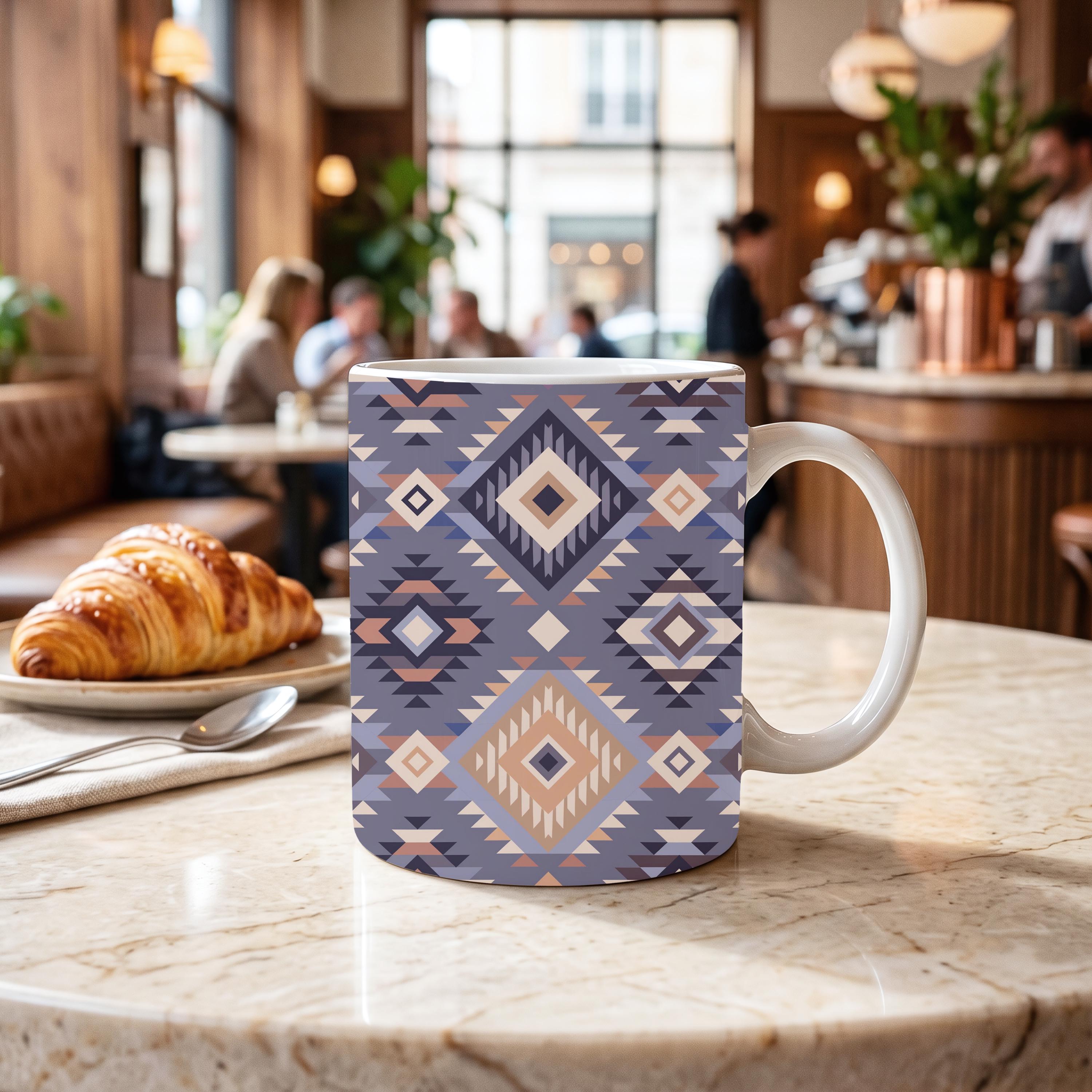 Southwestern Geometric Mug – 11 oz Ceramic Coffee Mug