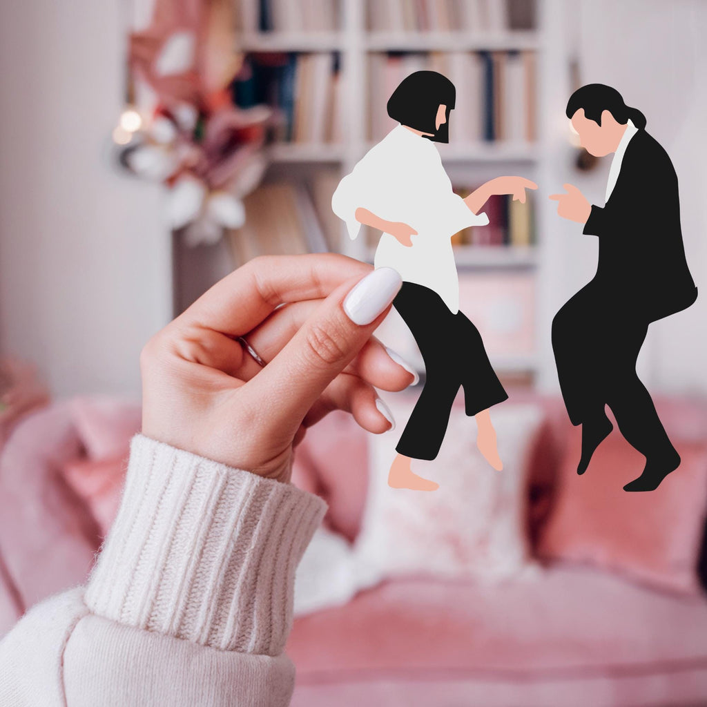 Pulp Fiction Mia Wallace & Vincent Vega Dance Contest Sticker