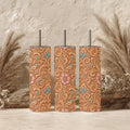 Tooled Leather Floral 20 oz Skinny Tumbler