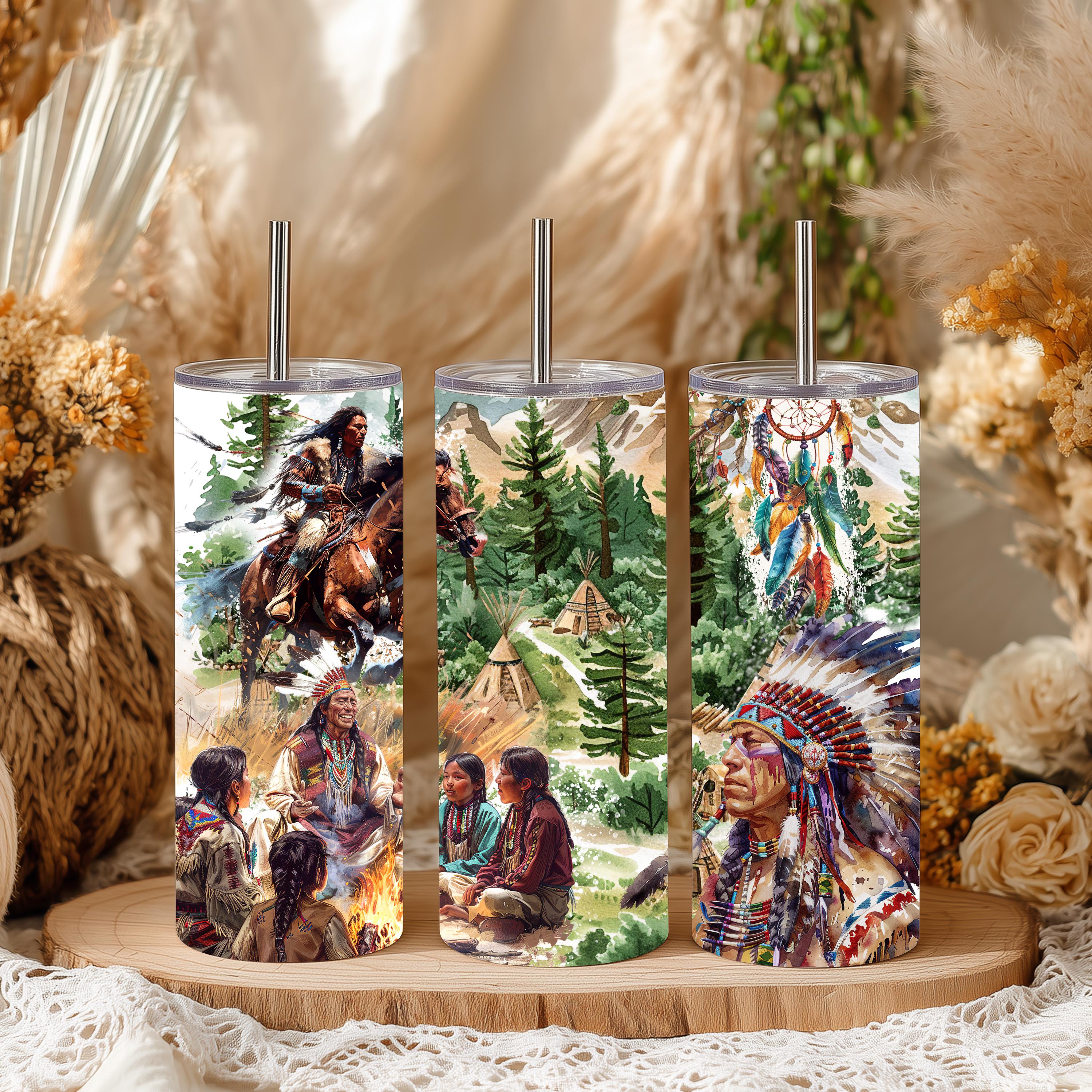 Native American Heritage 20 oz Skinny Tumbler