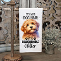 It's Not Dog Hair, It's Goldendoodle Glitter Waffle Tea Towel – Funny Goldendoodle Kitchen Towel