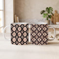 Southwestern Pattern Mug – 11 oz Ceramic Coffee Mug/Set of two
