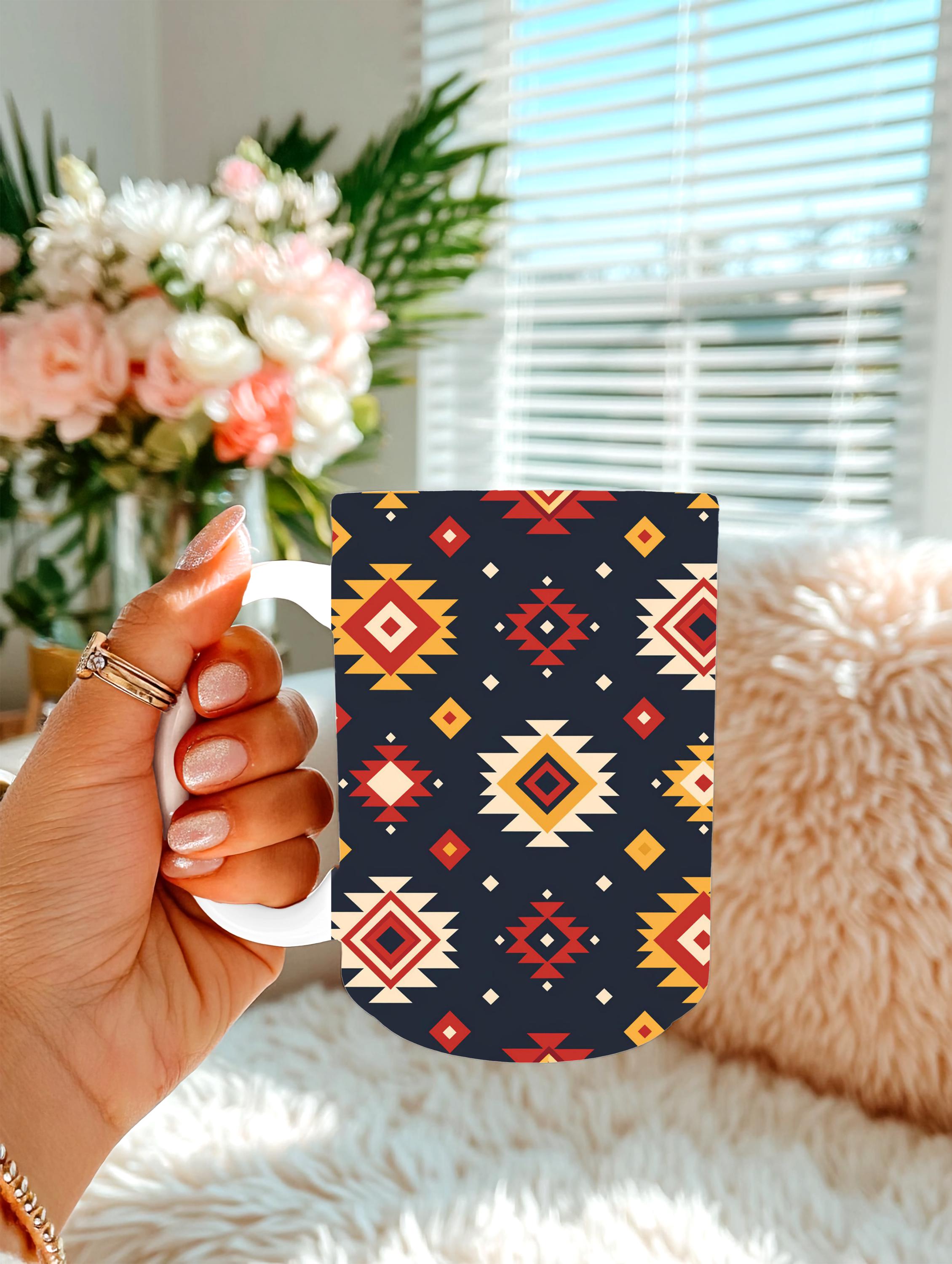 Southwestern Tumbler – Bold Western Style for Every Sip!