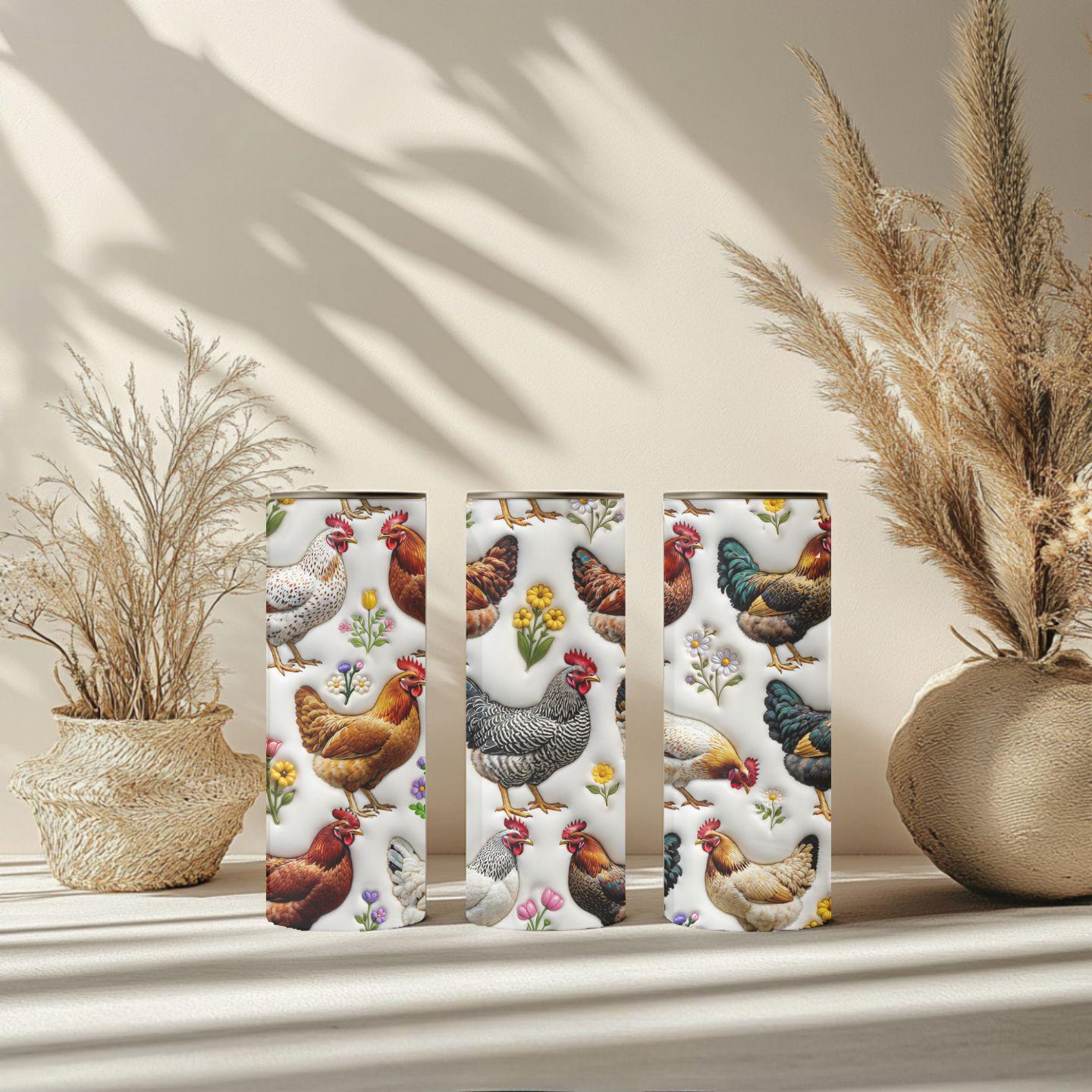 Farmhouse Chicken Mug – 15 oz Ceramic Coffee Mug