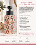 Pink Western Aztec Soap Dispenser – Southwestern Bathroom Décor